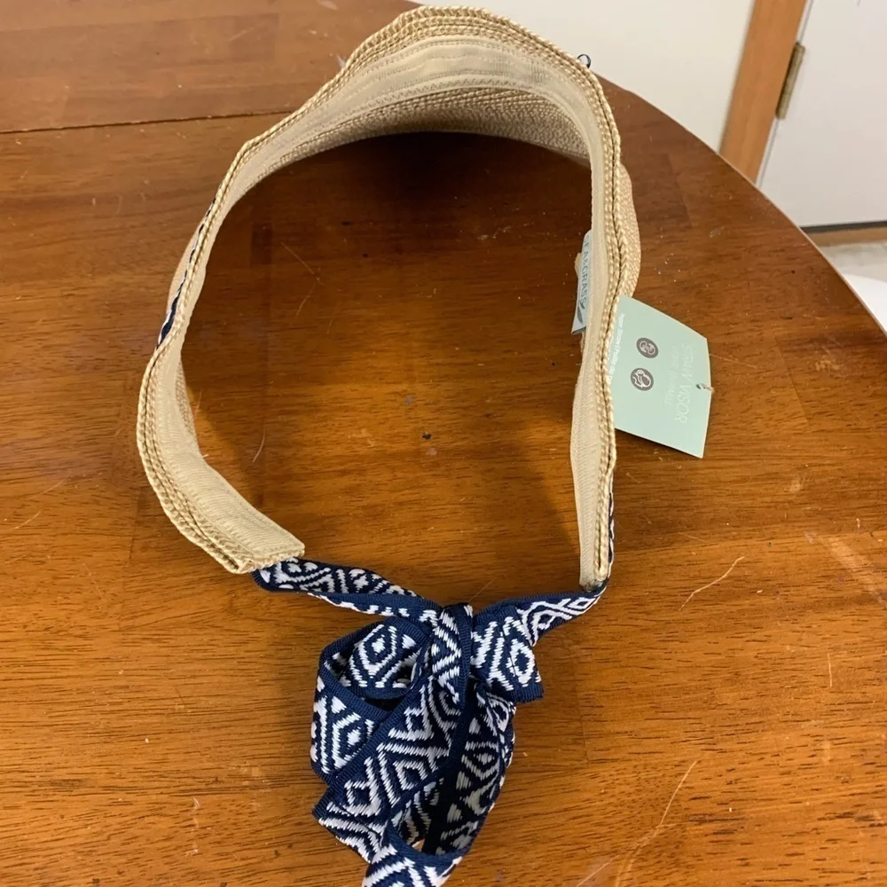 Sea and Grass lightweight straw visor one size foldable packable! NEW